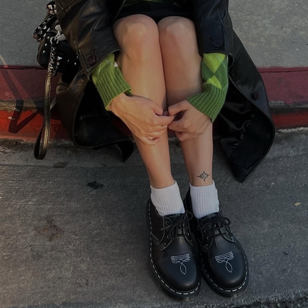 Dr. Martens 1461 Gothic Americana Leather Oxford Shoes